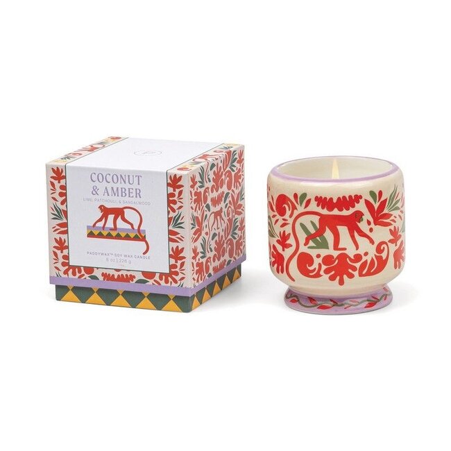 Paddywax - Geurkaars A Dopo Jungle - coconut amber (spice) - keramiek 227 gr.