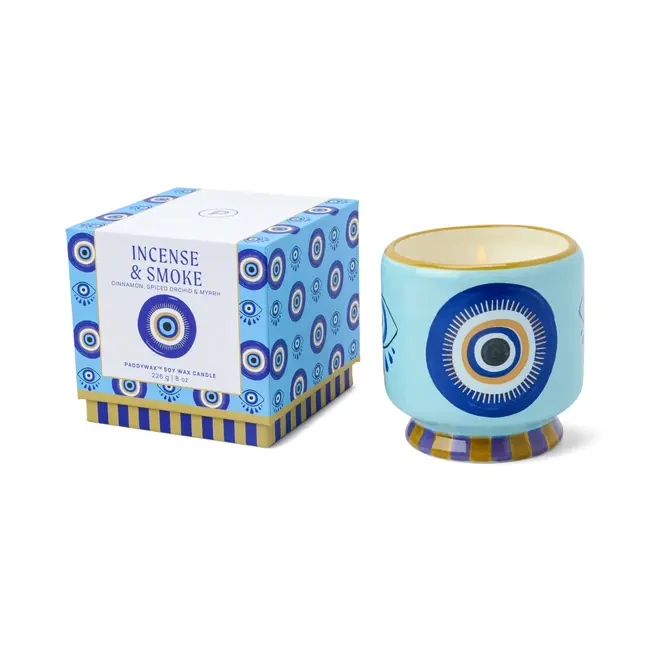 Paddywax - Geurkaars A Dopo Eye - wierook en rook (spice) - keramiek 227 gr.