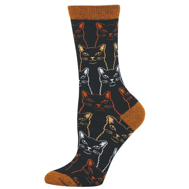 SockSmith - Chaussettes Sketchy Cats - taille 36-41 (femmes)