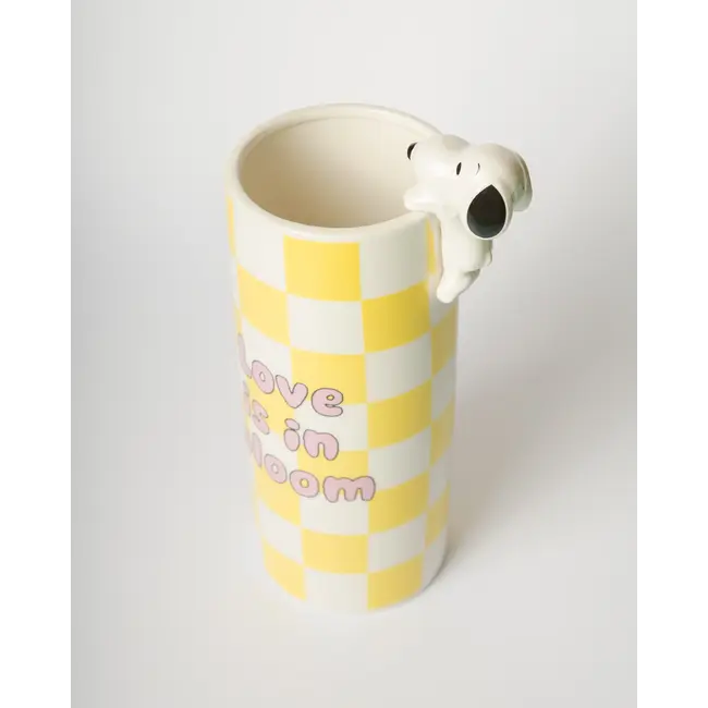 Blogo Design - Vase Snoopy Love Is In Bloom - yellow