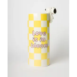 Blogo Design Vase Snoopy Love Is In Bloom - gelb Blogo Design Vase Snoopy Love Is In Bloom - gelb