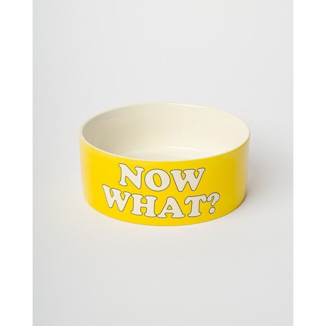 Blogo Design - Hondenbak Snoopy More Please - geel