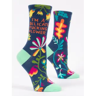 Blue Q Socken Delicate Fucking Flower - Damen