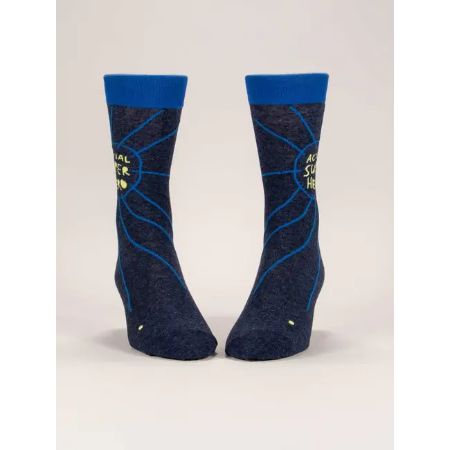 Blue Q - Sokken / Kousen Actual Superhero - maat 40-46 (mannen)