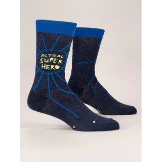 Blue Q Sokken Actual Superhero - mannen