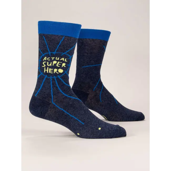 Blue Q - Sokken / Kousen Actual Superhero - maat 40-46 (mannen)
