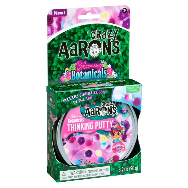 Crazy Aaron's Thinking Putty Blooming Botanicals – Sensorische Silikon-Knete – Anti-Stress Feel Good Fidget