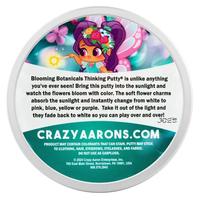 Crazy Aaron's Thinking Putty Blooming Botanicals – Sensorische Silikon-Knete – Anti-Stress Feel Good Fidget