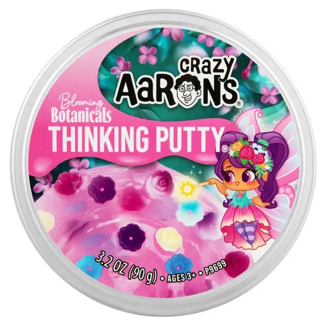 Crazy Aaron's Thinking Putty Blooming Botanicals – Sensorische Silikon-Knete – Anti-Stress Feel Good Fidget