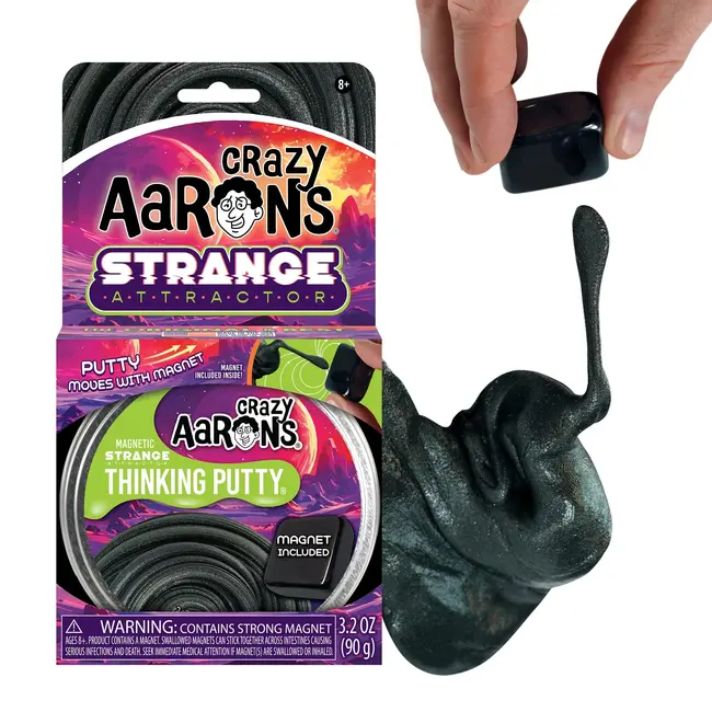 Crazy Aaron's Thinking Putty Strange Attractor - Pâte Sensorielle avec aimant - jouet anti-stress