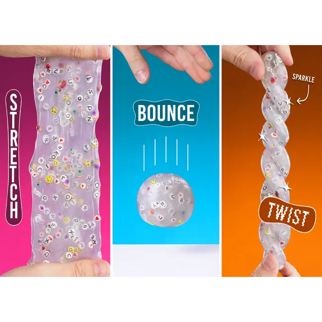Crazy Aaron's Thinking Putty BFF - transparant en glinsterend - silicone zintuiglijke klei - anti-stress feel good fidget
