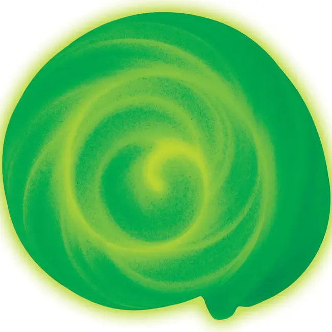 Crazy Aaron's Thinking Putty Aurora Sky - lichtgroene silicone zintuiglijke klei met glitters - anti-stress feel good fidget