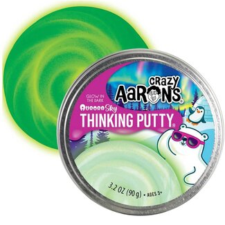 Crazy Aaron's Pâte Sensorielle Aurora Sky - vert clair pailleté