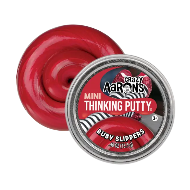 Crazy Aaron's Thinking Putty MINI Ruby Slippers - Pâte Sensorielle - jouet anti-stress