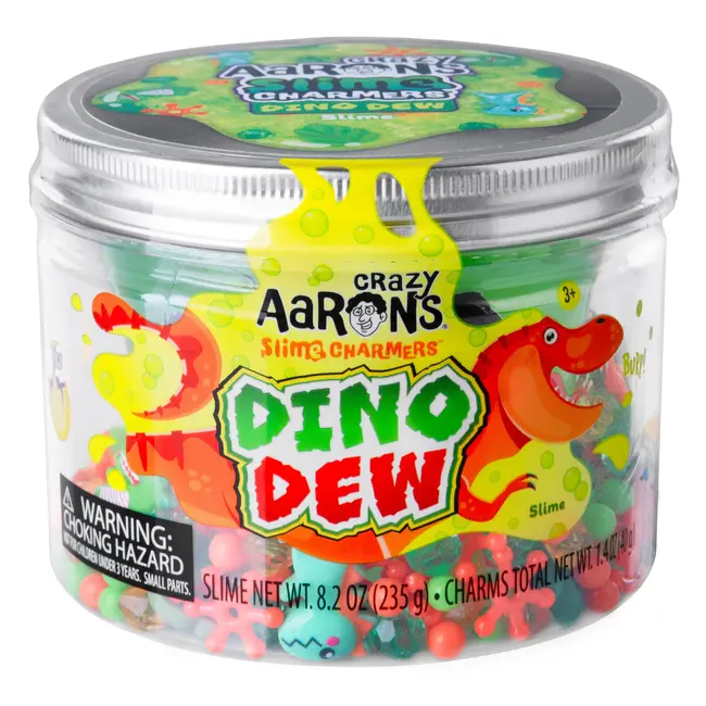 Crazy Aaron's Slijm Dino Dew - met figuurtjes en kraaltjes