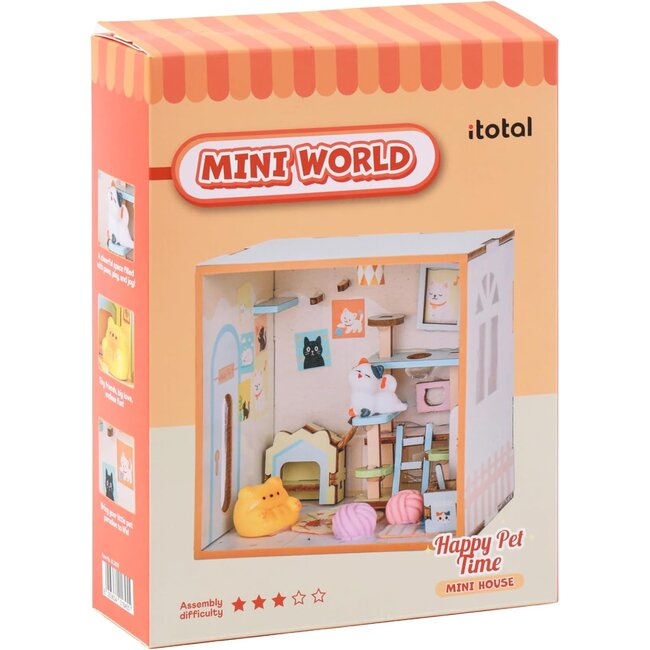 i-total - Mini World Mini House - 3D Bouwpakket - Knutselpakket