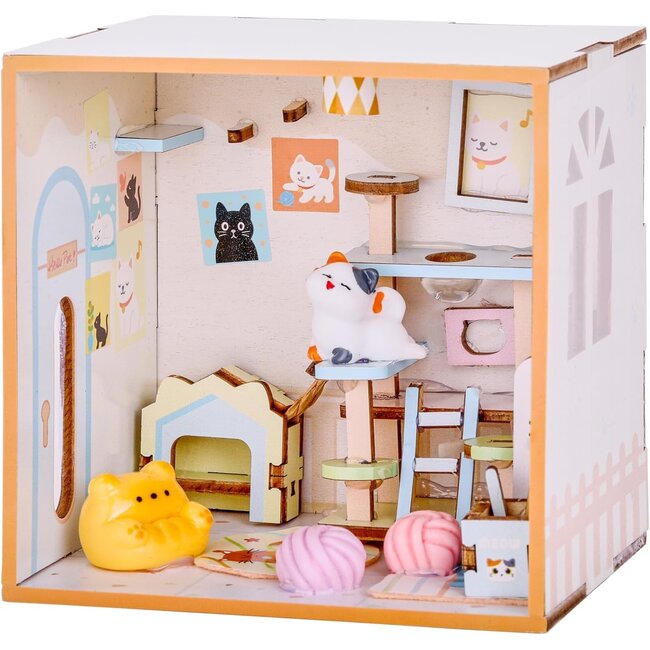 i-total - Mini World Mini House - 3D Construction Kit - Craft Kit