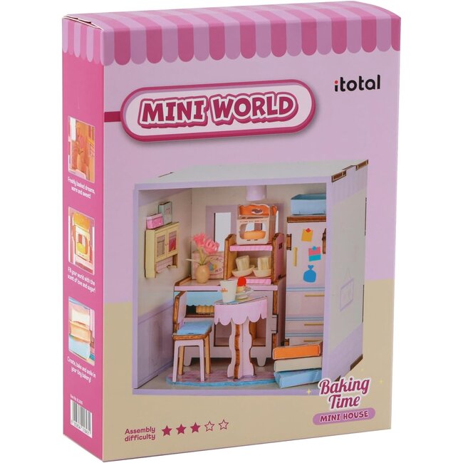 i-total - Mini World Mini House - 3D Construction Kit - Craft Kit