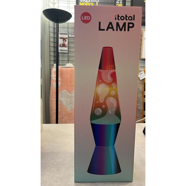 i-total - Lampe à lave LED Spaceship - arc-en-ciel