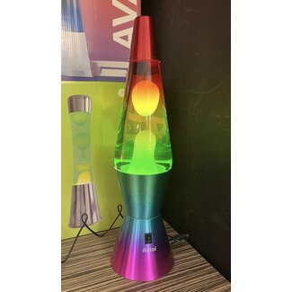 i-total LED-Lavalampe Spaceship - Regenbogen