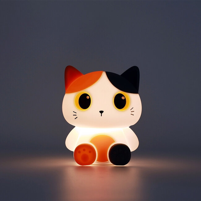 i-total - Veilleuse Chat Orange - rechargeable