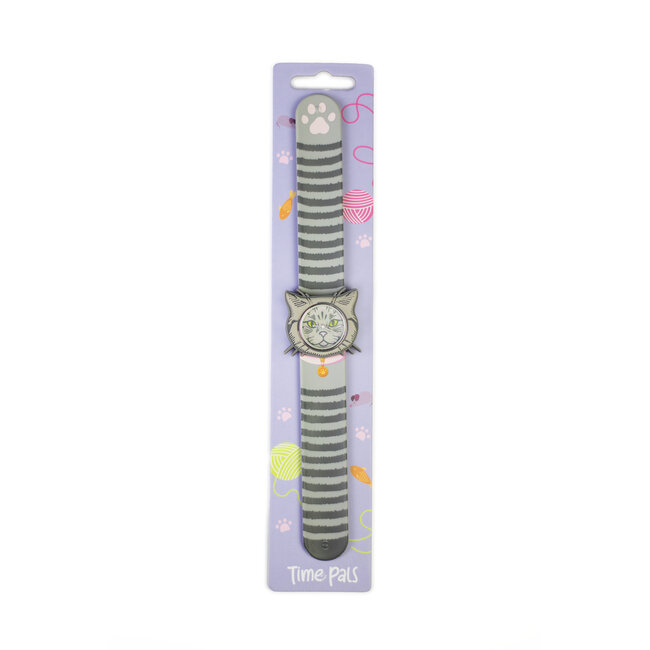 Mava Design - Kinderhorloge Time Pals Kat - Slap Watch Systeem