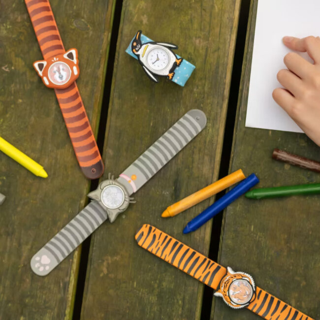 Mava Design – Kinderuhr Time Pals Tiger – Slap Watch System