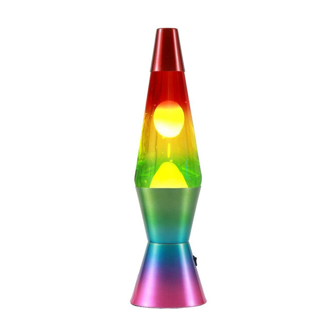 i-total Lampe à lave LED Spaceship - arc-en-ciel
