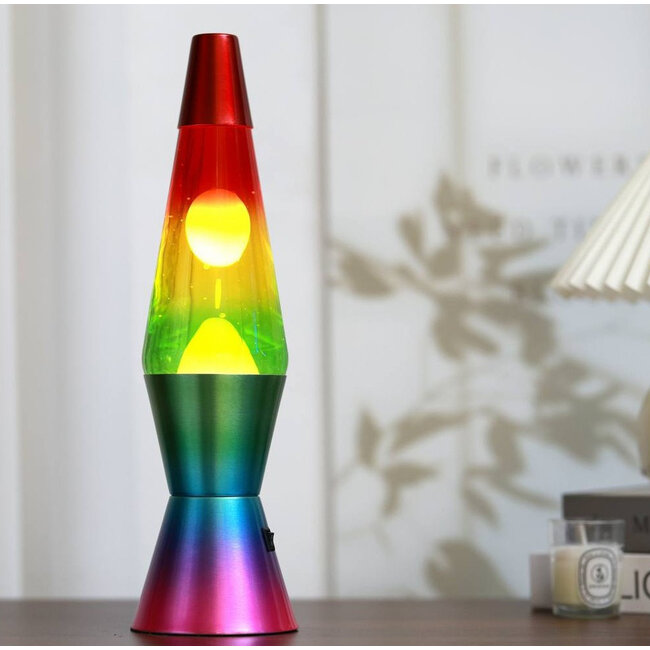 i-total - Lampe à lave LED Spaceship - arc-en-ciel