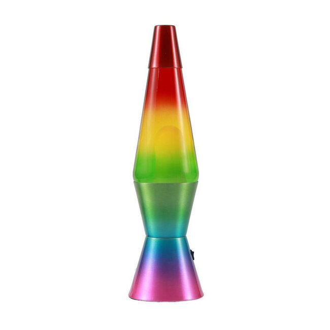 i-total - Lampe à lave LED Spaceship - arc-en-ciel