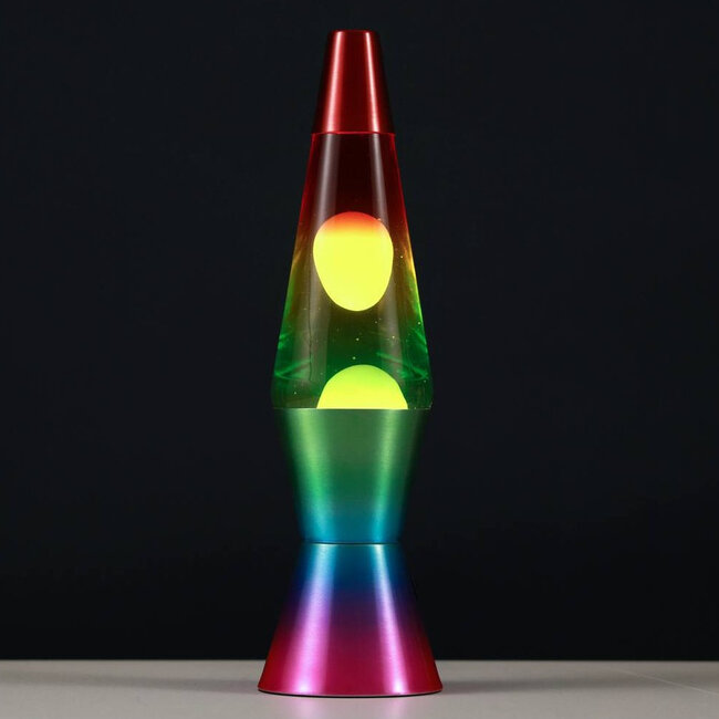 i-total - Lampe à lave LED Spaceship - arc-en-ciel