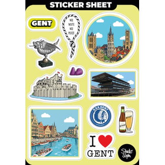Sticker Sheet Stad Gent