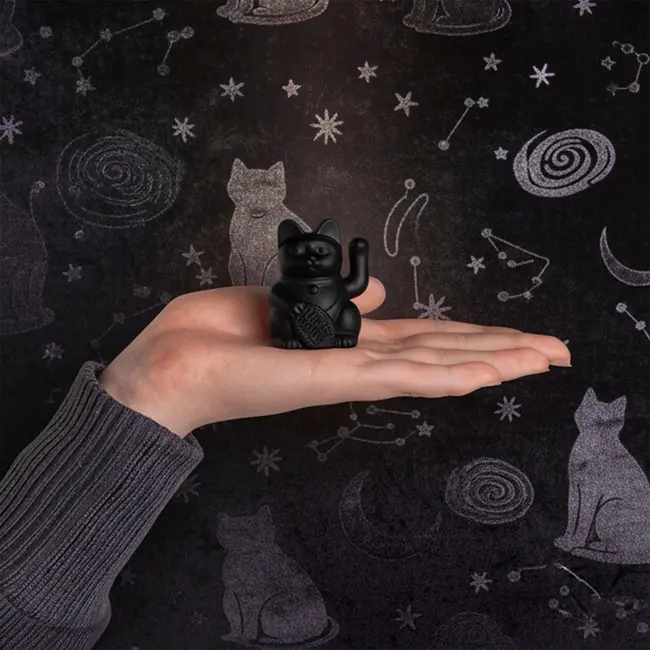 Donkey - Solar Lucky Cat Mini - black