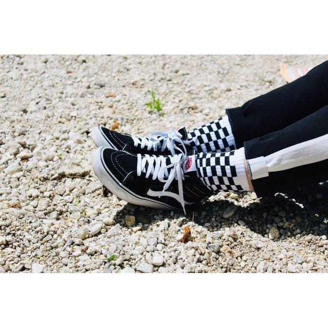 Pegada Socks - Sportsokken Old School - met schaakbordpatroon