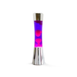 i-total Lampe à Lave - chromée - rose/violet