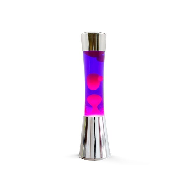 i-total - Lava Lamp - chroom - roze lava, paarse vloeistof