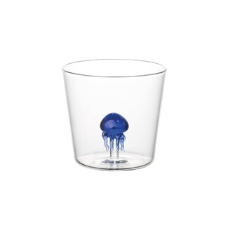 i-total Glas mit Blaue Qualle