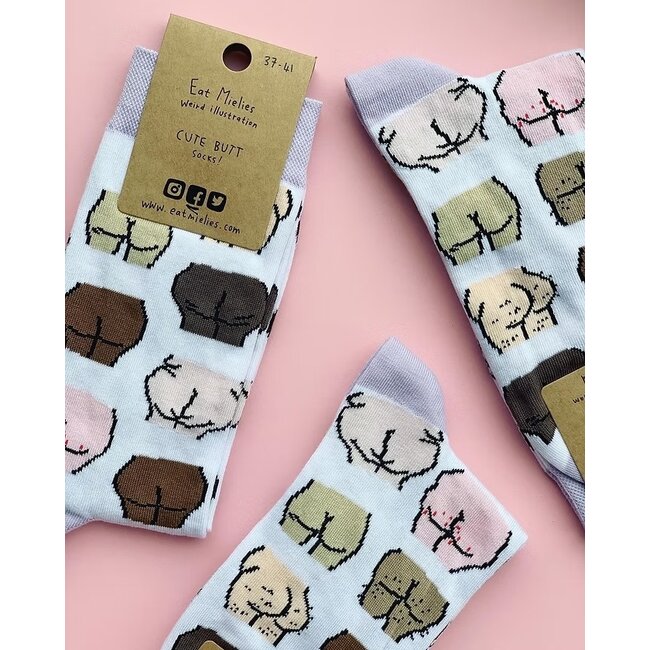 Eat Mielies - Chaussettes Cute Butts - Fesses Mignonnes