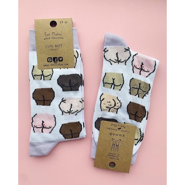 Eat Mielies - Socken Cute Butts - Süße Hintern