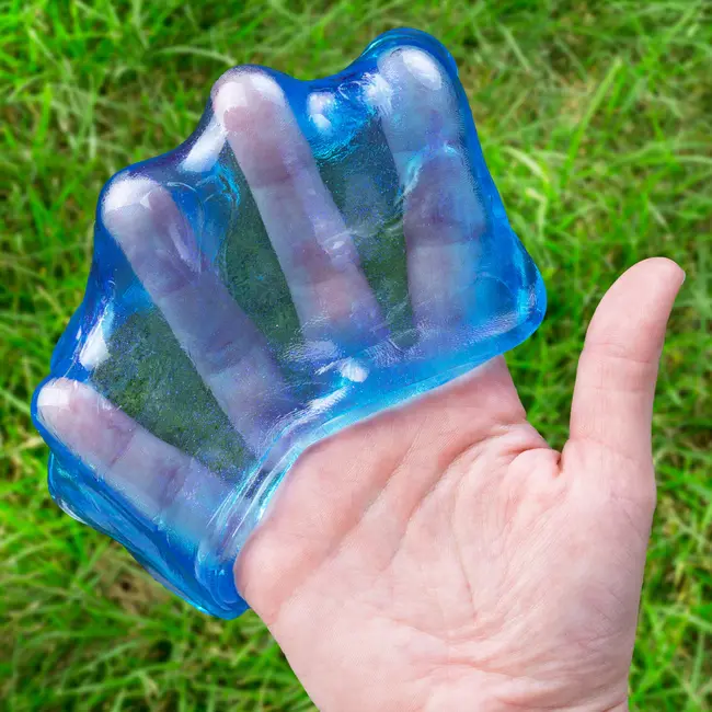 Crazy Aaron's Thinking Putty Falling Water Liquid Glass - blauw doorzichtige silicone zintuiglijke klei - anti-stress feel good fidget