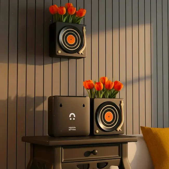 Upside Stories - DJ Vase - can stand or hang