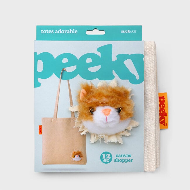 Suck UK - Tote Bag Peeky Cat - with cat head