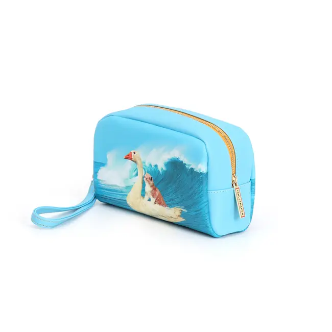 Seletti – Kulturbeutel – Kosmetiktasche Pets - Surf Buddies Katze und Schwan