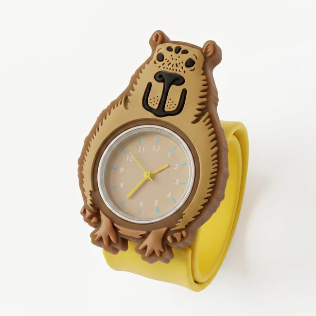 Mava Design – Kinderuhr Time Pals Capybara – Slap Watch System