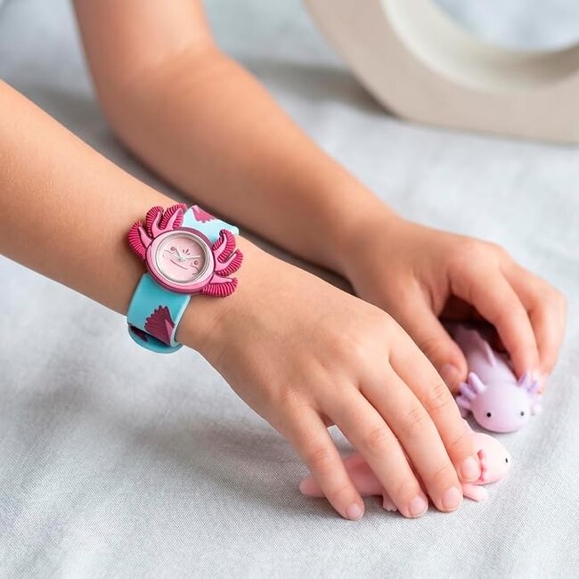 Mava Design - Children's Watch Time Pals Axolotl - Slap Watch System