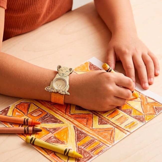 Mava Design - Kinderhorloge Time Pals Leeuw - Slap Watch Systeem