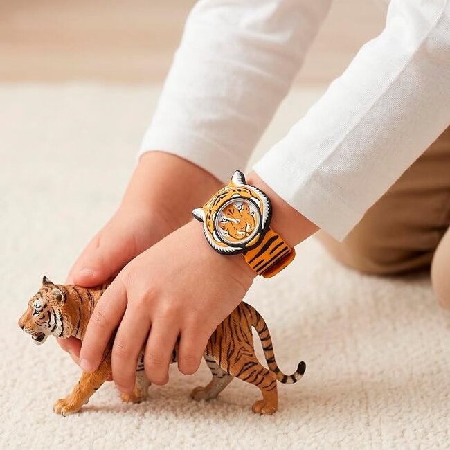 Mava Design - Kinderhorloge Time Pals Tijger - Slap Watch Systeem