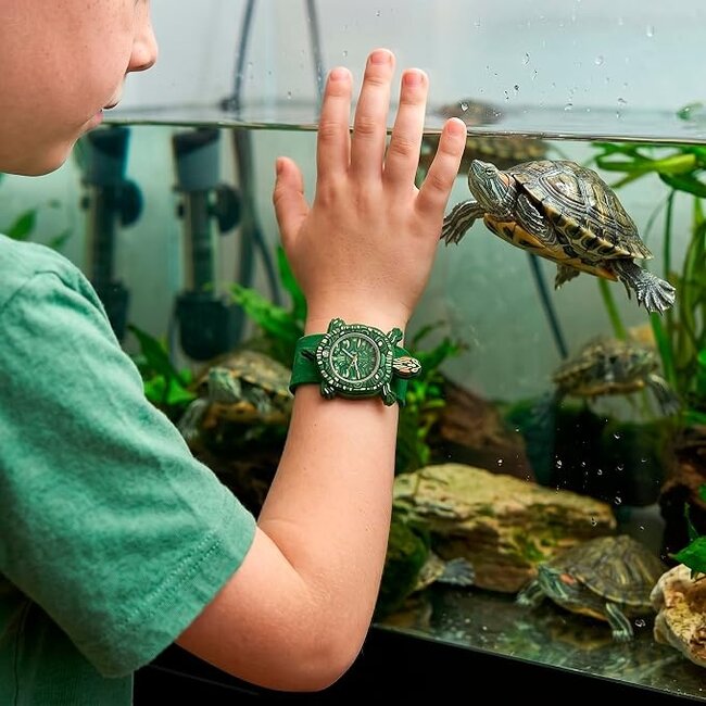 Mava Design - Kinderhorloge Time Pals Schildpad - Slap Watch Systeem