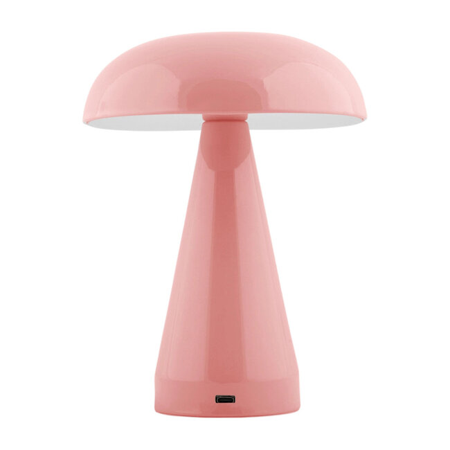 Leitmotiv - Tafellamp Rachel LED - rose tan - oplaadbaar via USB - soft touch bediening
