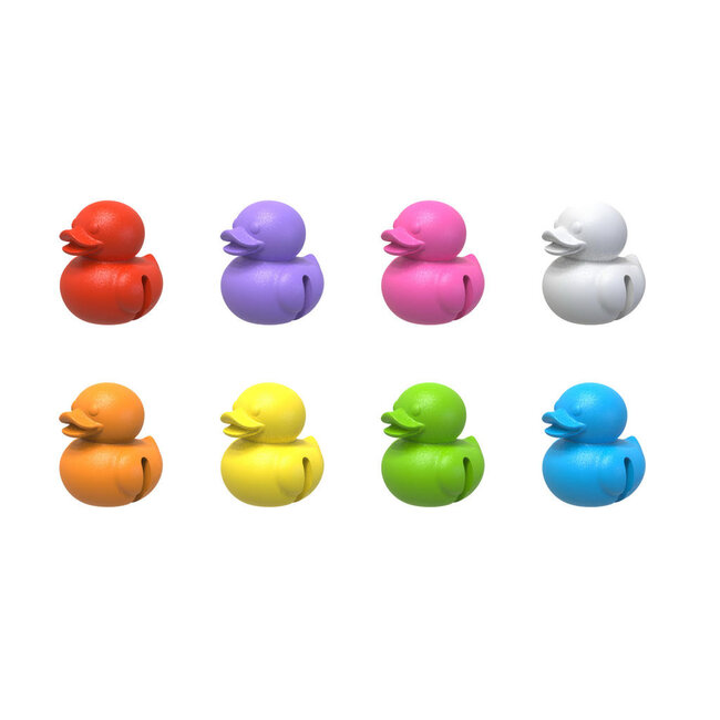 Winkee - Glass Marker Ducks - set of 8